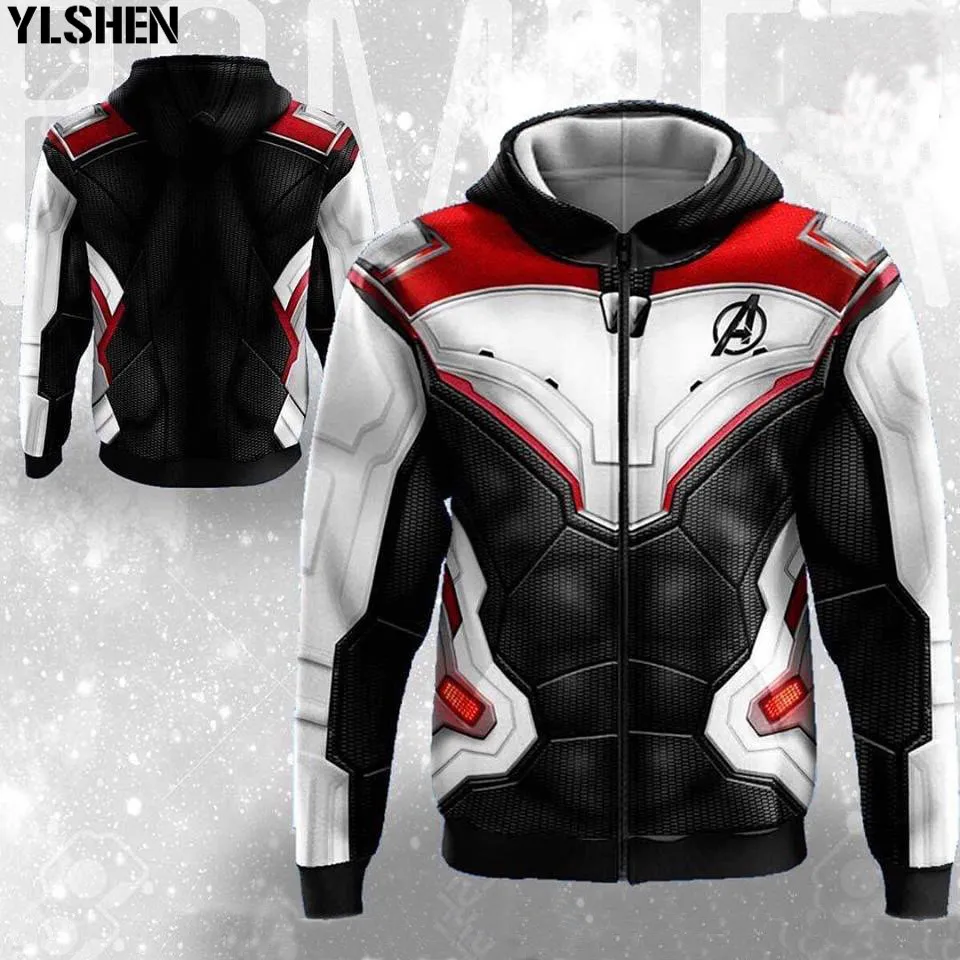 Avengers Endgame Hoodie Sweatshirt Jacket Avengers Cosplay Costumes Sweater Spiderman Costume Harry Potter Suit Zeemeerminstaart