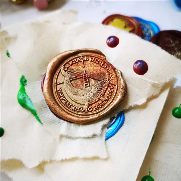 

stamp head of lighthouse Incarnation whale Retro Wood Stamp Sealing Wax Seal Stamp Wedding Decorative sealing Stamp wax seals