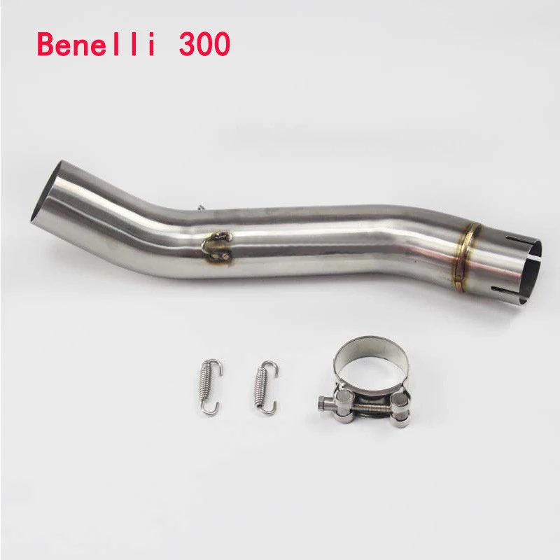 

For Benelli 300 Slip On Stainless Steel 51MM Motorcycle Exhaust Muffler MidPipe Motobike Modified Middle Link Pipe Moto Escape