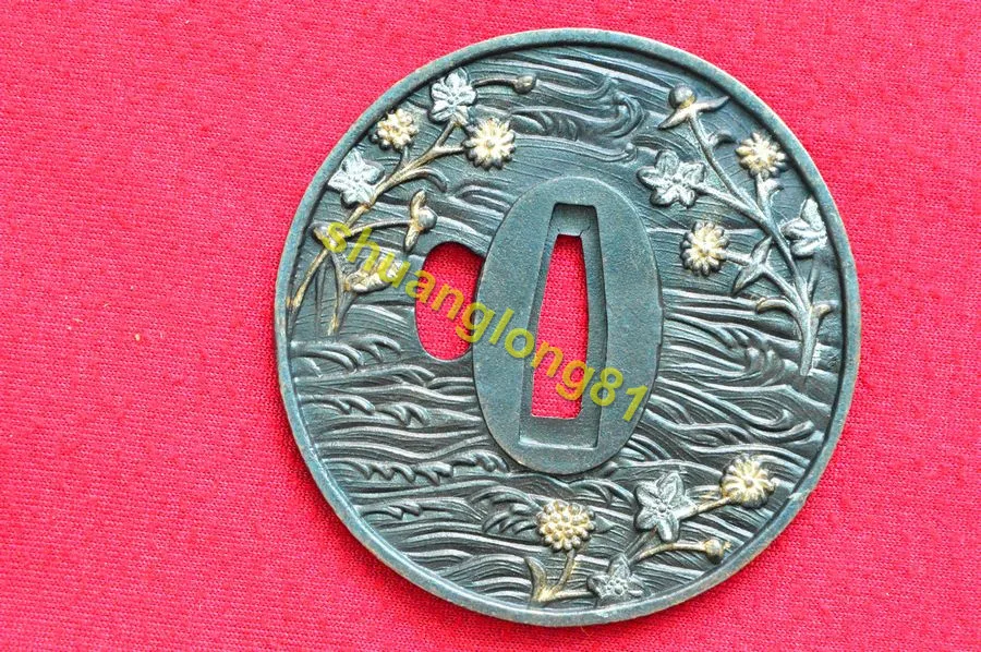 High Quality Alloy Tsuba Japanese Samurai Katana Sword Guard Wakizashi W Flower | Дом и сад