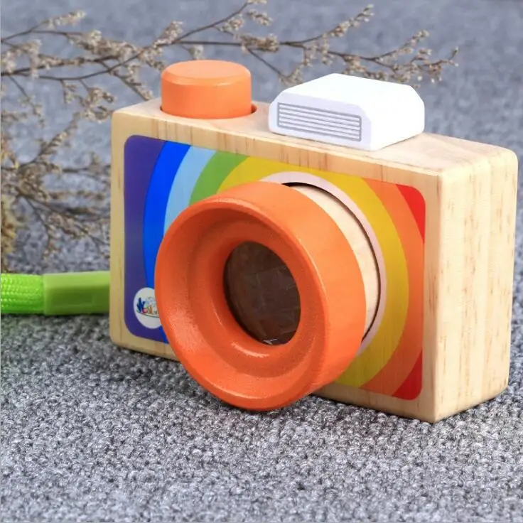 Новые Детские деревянные игрушки для камеры классические Мультяшные камеры калейдоскоп магическое образование для маленьких детей обучение по методу монтессори игрушка в подарок WYQ