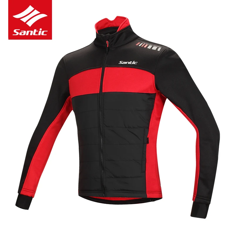 melhor Santic Ciclismo Jaqueta de Inverno Homens Jaqueta À Prova de Vento Quente Bicicleta Térmica moto Velo Ciclo tour de France Jaqueta Roupas DH