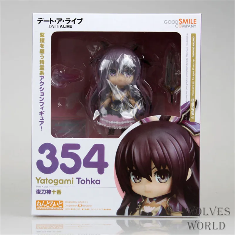 Аниме Рисунок Симпатичные 4 "Nendoroid Дата живой Yatogami tohka ПВХ фигурку Модель Коллекция кукла Детские игрушки #354