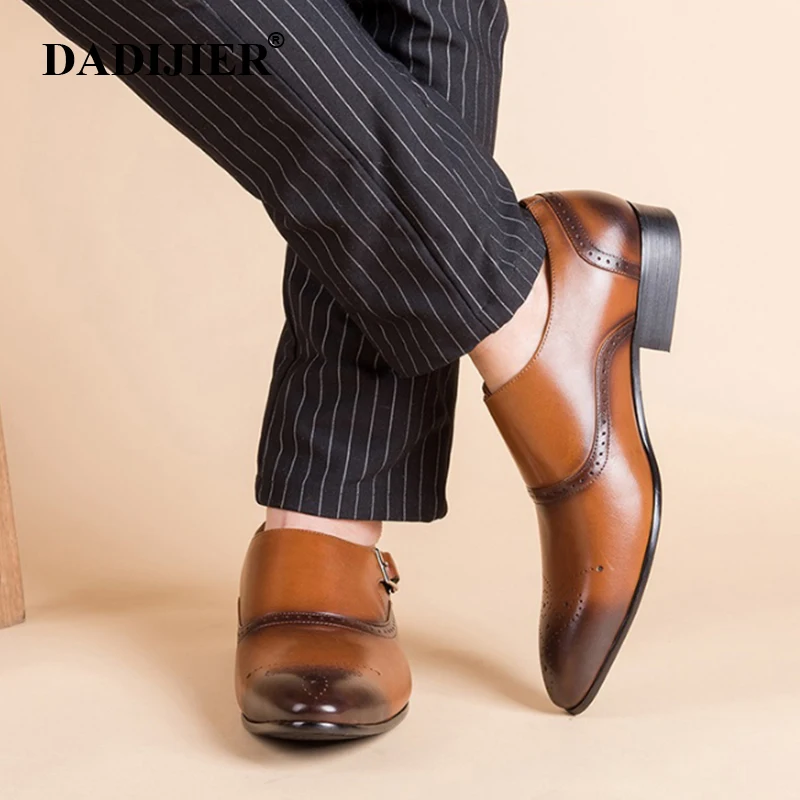 

DADIJIER Spring Men Shoes High Quality Big Size 38-48 Men Casual Shoes Fashion Leather Shoes Men Flat Shoes Dropshipping ZLL532