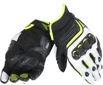 

4 Colors Dain Carbon Short D1 Gloves Carbon Fiber Protective Professional Motorcycle Racing Breathable Leather Gloves Guantes