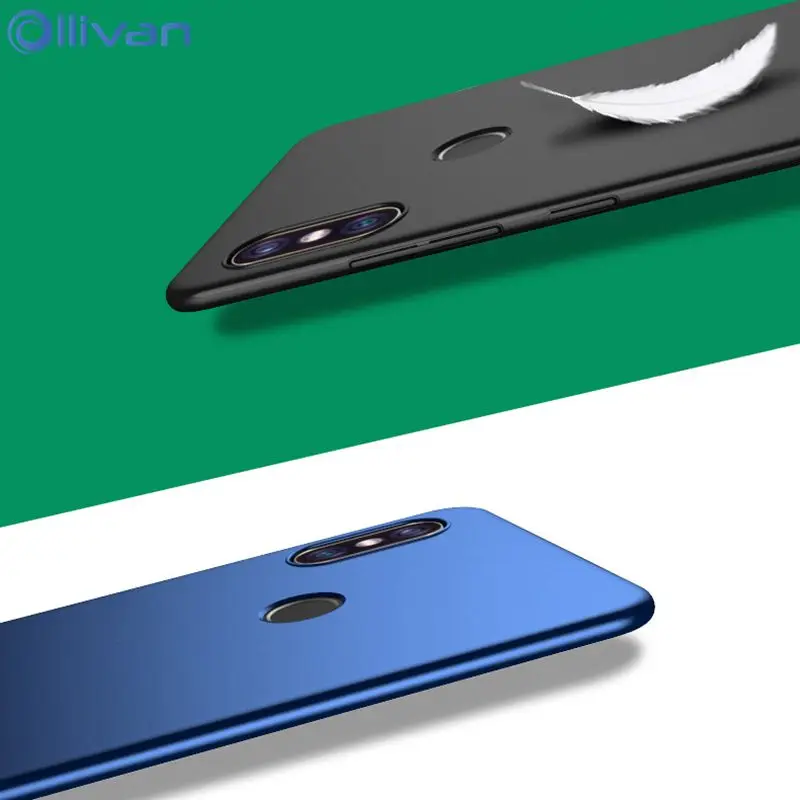 

Ollivan phone cases for xiaomi redmi note 6 pro case hard PC Slim matte back cover for xiaomi mi a1 5x a2 6x mi 8 redmi 6a 6 a