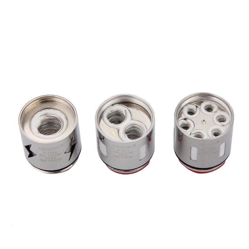 3 шт./лот Original SMOK TFV12 катушки РБА катушки V12-Q4 V12-X4 V12-T6 V12-T8 V12-T12 V12-T14 Core V12 T12 T6 T14 T8 фот TFV12 бак