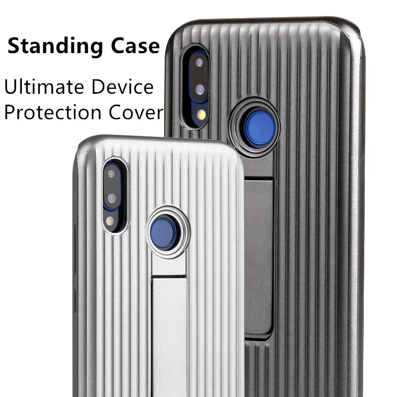 

Standing Protection Plastic Acrylic Material Case For Huawei P SMART P20 P20 pro P20 lite Hard Back Cover Multicolor Kickstand
