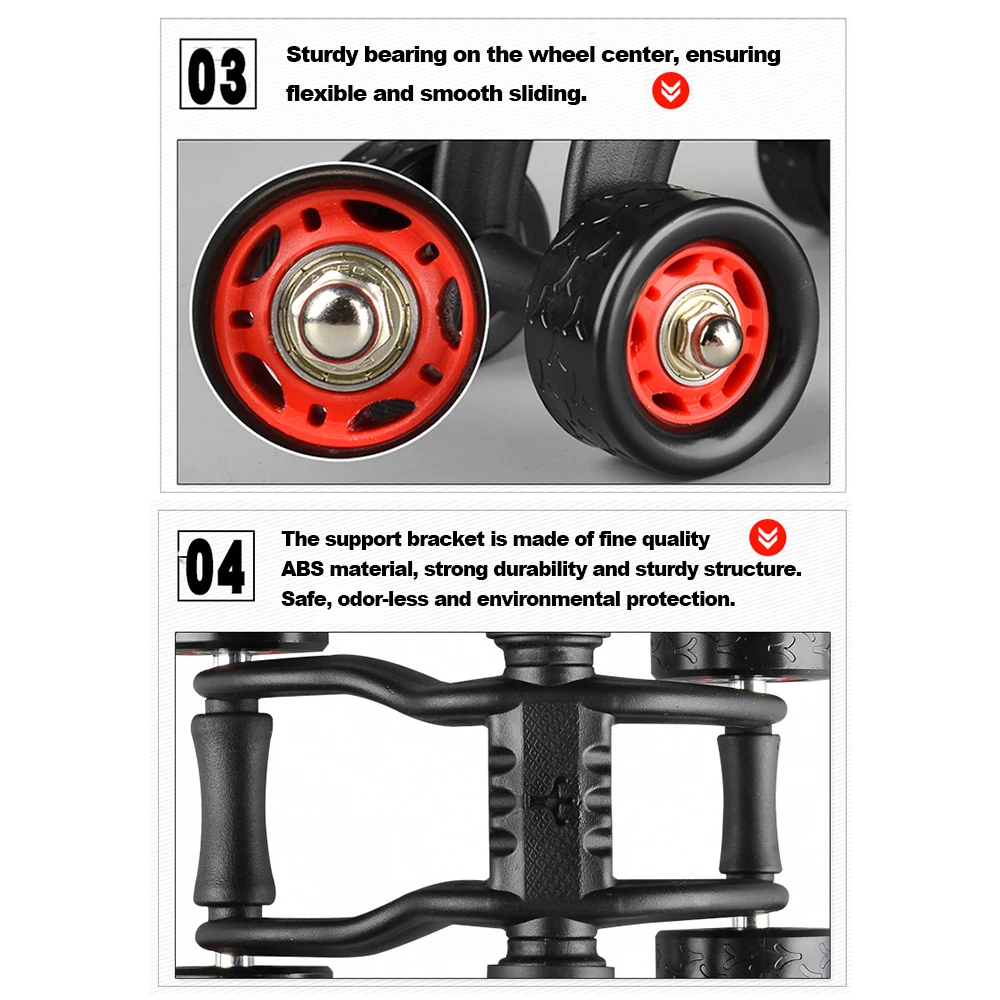 Колесо Ab ролик с четырьмя колесами стимулятор пресса колесо качения спортивные упражнения фитнес оборудование мужчин t для мужчин и женщин