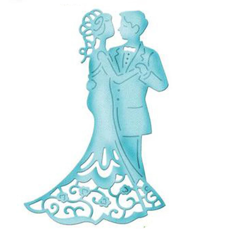 

Wedding Couple Frame Metal Cutting Dies DIY Decorative Embossing Scrapbooking Craft Create Greeting Card Stencil dies cut New