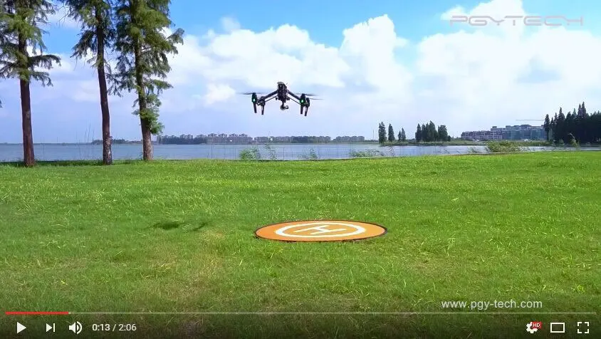 PGYTECH 110 см Fast-fold посадочной площадки для DJI Мавик PRO spark Phantom 2 3 4 inspire 1 2 Вертолетная площадка радиоуправляемый Дрон части Аксессуары