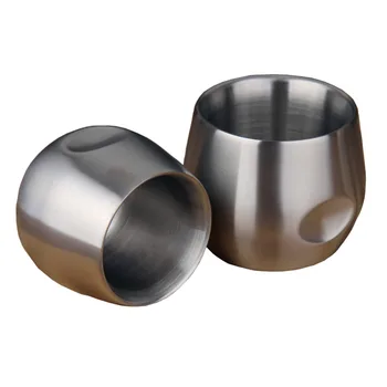 

200ML Double layer Mug Coffee Cup Stainless Steel Milk Tea Mug Eggs Shaped Mug Cup Beer Wine Coffee Glass Thermos Drinkware Cup