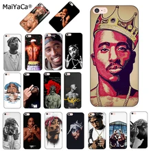 MaiYaCa 2pac Tupac y Biggie de lujo de calidad negro silicona suave teléfono caso para iPhone 8 7 6S Plus X 5S SE 11pro max Coque Shell