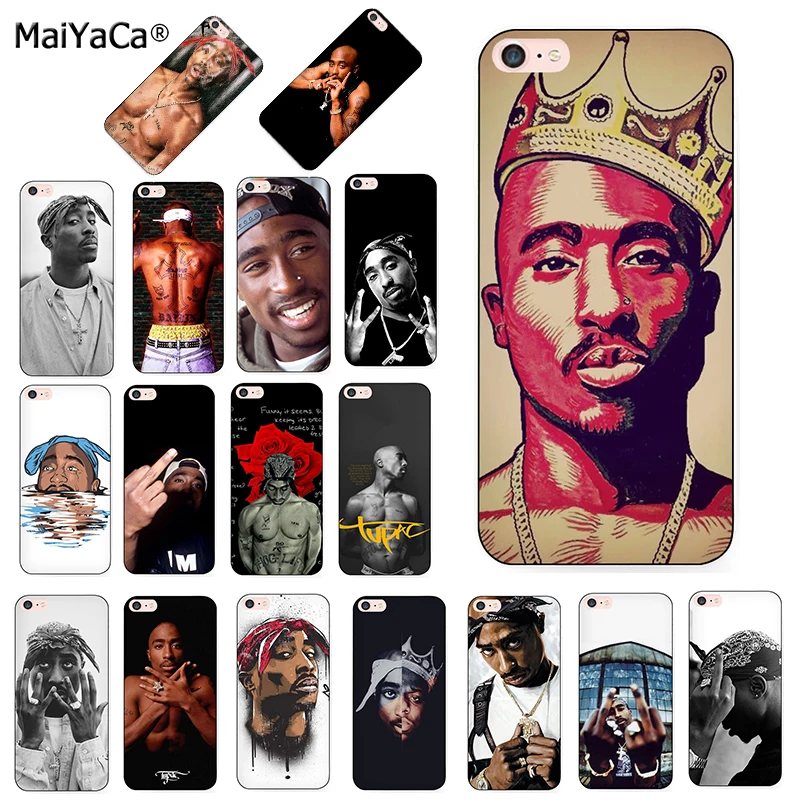MaiYaCa 2pac Tupac And Biggie роскошный качественный черный силиконовый мягкий чехол для