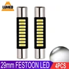 Feston-voiture 4x29mm C5W LED, 9 led s 4014, pour pare-soleil, miroirs, lumières, DC 12V ► Photo 1/6