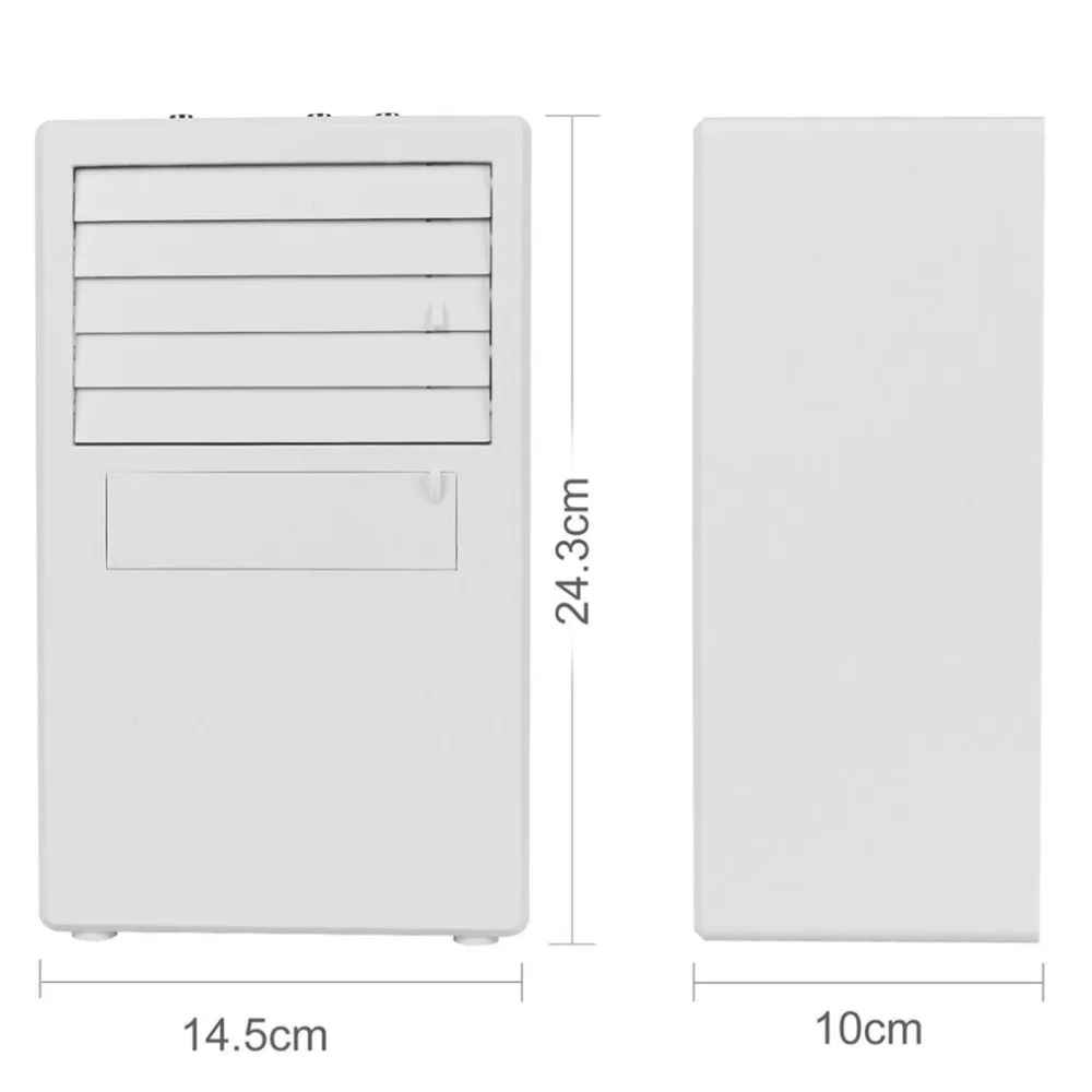 Мини портативный кондиционер Настольный маленький домашний офис вентилятор увлажнитель тихий персональный увлажняющий охладитель воздуха
