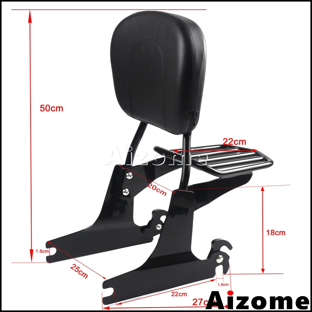 МОТОЦИКЛ Sissy бар спинки багажная стойка для Harley Softail Deluxe Fat Boy FLSTC FLSTS FLSTF FXSTD FXSTS FXSTB 2000-2005
