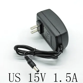 

New 100-240V AC Converter Adapter DC 15V 1.5A/1500mA Power Supply Charger US Plug 5.5mm * 2.5mm(2.1mm) AC to DC