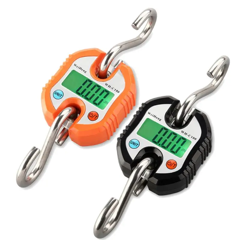 

Crane Scale 150 kg/300lb 50g Crane Scale,Mini Electronic Digital Double-range Heavy Duty Hanging Scale