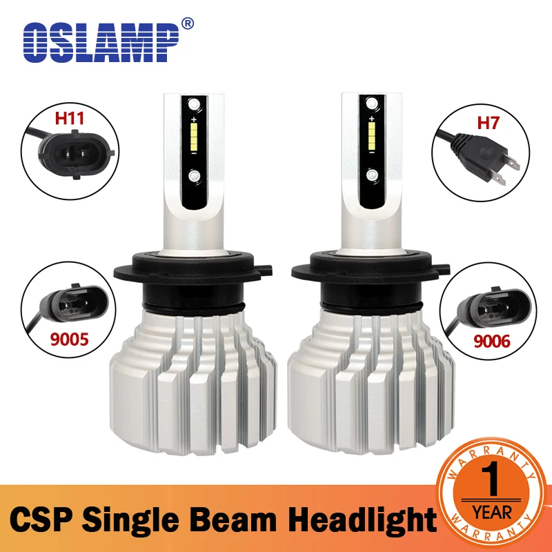 Oslamp светодиодные лампы для передних фар H7 H11 9005 9006 с переключением между дальним и