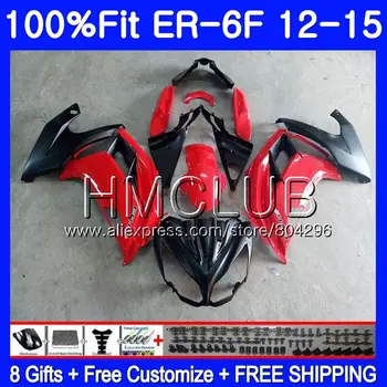 

Injection For KAWASAKI Gloss red blk NINJA 650R ER-6F ER6F 12 13 14 15 52HM.14 Ninja650R ER6 F ER 6F 2012 2013 2014 2015 Fairing