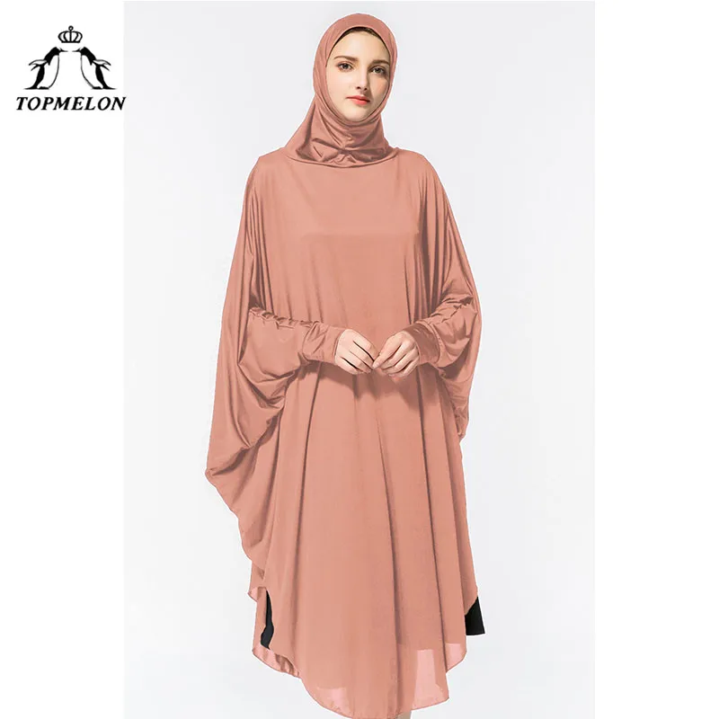 TOPMELON Abaya Hijab Dress Silky Long Solid Robes for Women Islamic Turkish...