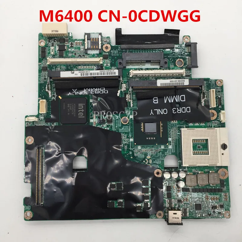 Бесплатная доставка Для M6400 Материнская плата ноутбука CN-0CDWGG 0CDWGG работает хорошо