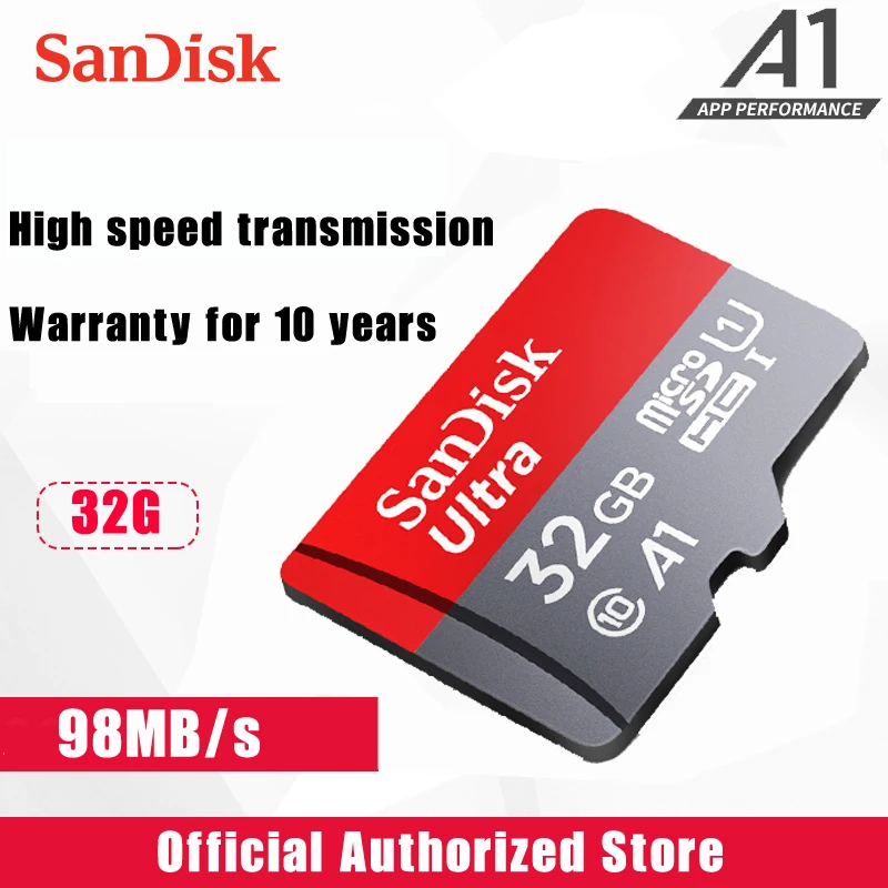 Sandisk micro sd карта 16 ГБ 32 ГБ 64 Гб 256 ГБ картао де Мемория карта TF 128g 200 ГБ класс 10 карта памяти для samrtphone и PC