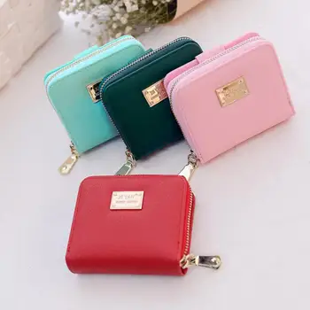 

Fashion Clutch Bag Small Women Zipper Coin Purses Card Holders Wallet Female Leather Money Wallets Hot #0726