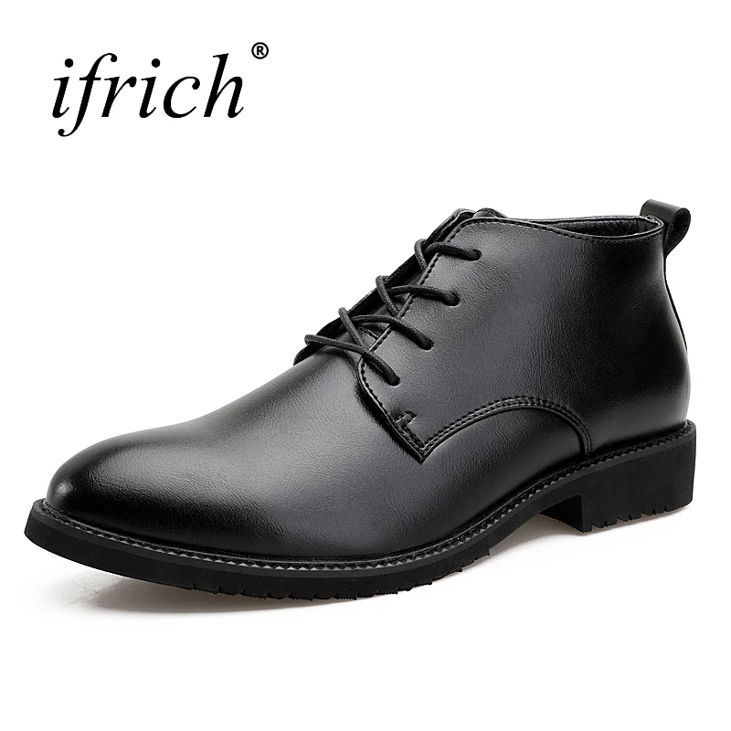 Pointed Toe Formal Genuine Leather Shoes for Men Lace Up Male Flat Dress Shoes Black Man Formal ...