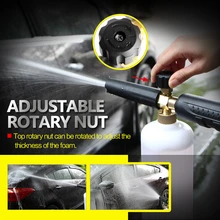 Высокая Давление пенная насадка для K2/K3 серии Устройство для формирования мыльной пены Регулируемая насадка для пены генератор мытьё