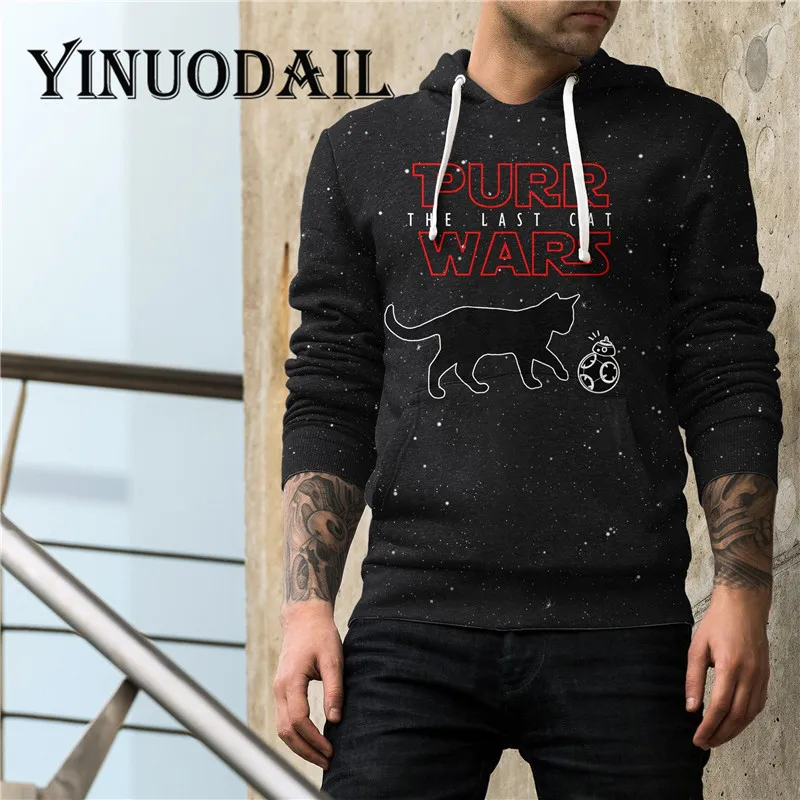 Fans Wear 3D Printed Hoodie Star Wars I The Last Cat Unisex Hoodie