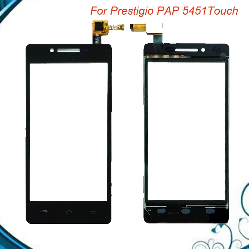 Протестированная Сенсорная панель OK переднее стекло датчик для Prestigio Multiphone PAP 5451