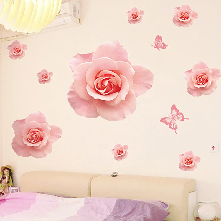 Wall Stickers Removable Flower Decal Home Decor DIY Art Decoration Cute 