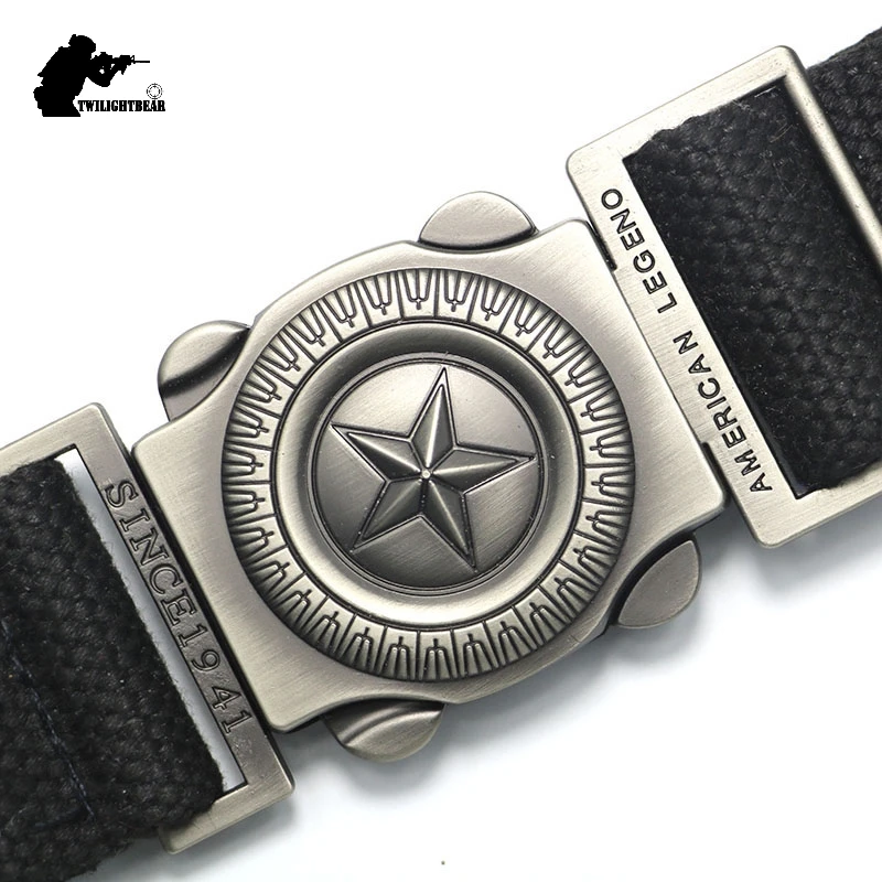 

Brand Canvas Belt High Quality 110 120 140cm Men Women Pin Buckle Military Thicker Casual Canvas Belt 20 Colors HEC2