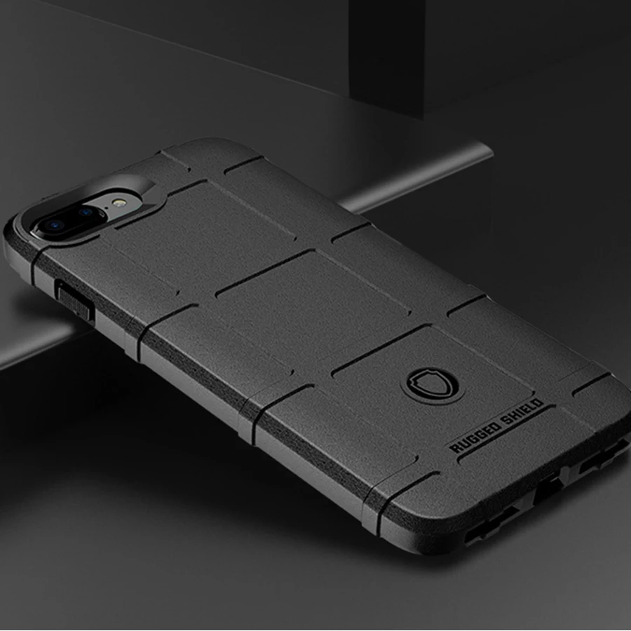 

For iPhone XR X XS Max 8 7 6s 6 Plus Silicone Rugged Shield Slim Armor Hybrid Matte Cover Anti Fall Knock Shockproof Shell Coque
