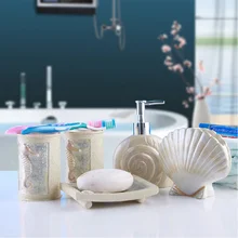 Держатель для зубной щетки свадебный подарок Смола ванная комната набор из пяти частей средиземноморская чашка для полоскания горла LO7261142