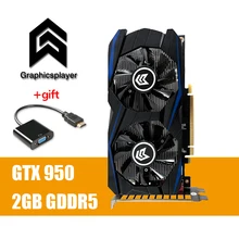Графика карта PCI-E GTX 950 2GB DDR5 128Bit цифровая видео graphique видеокарта Nvidia