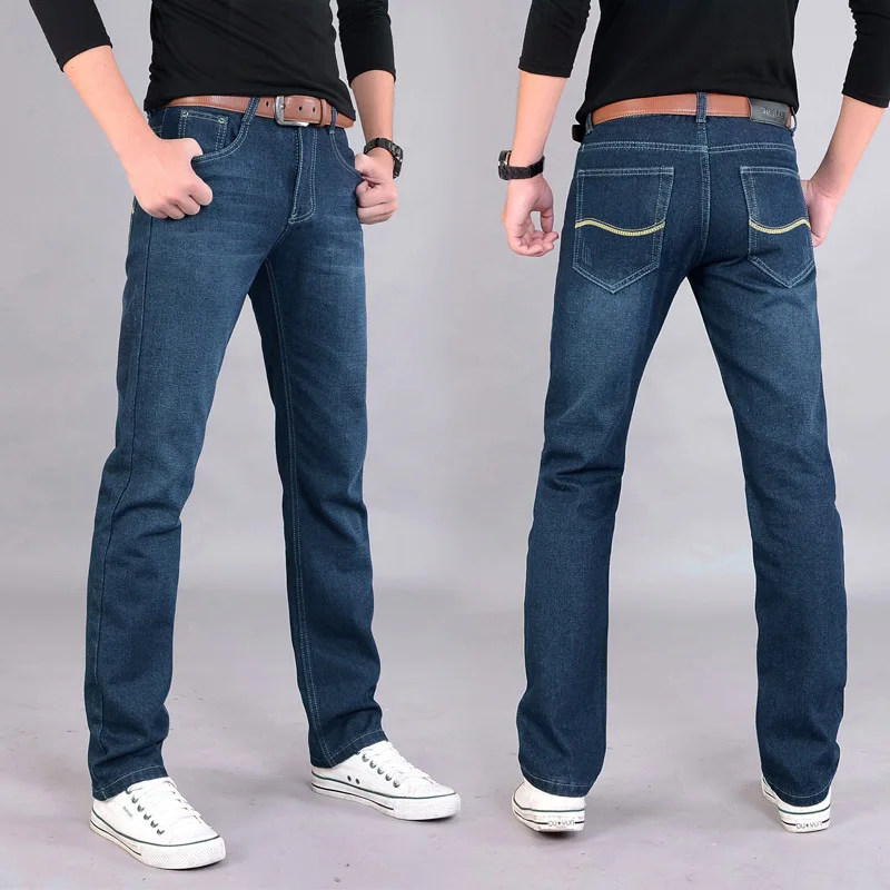 2018 New Fashion Arrival Casual Jeans For Men Jean Straigh Regular Fit Denim Pants Classic Trousers Tight Pant Solid Colors Hot