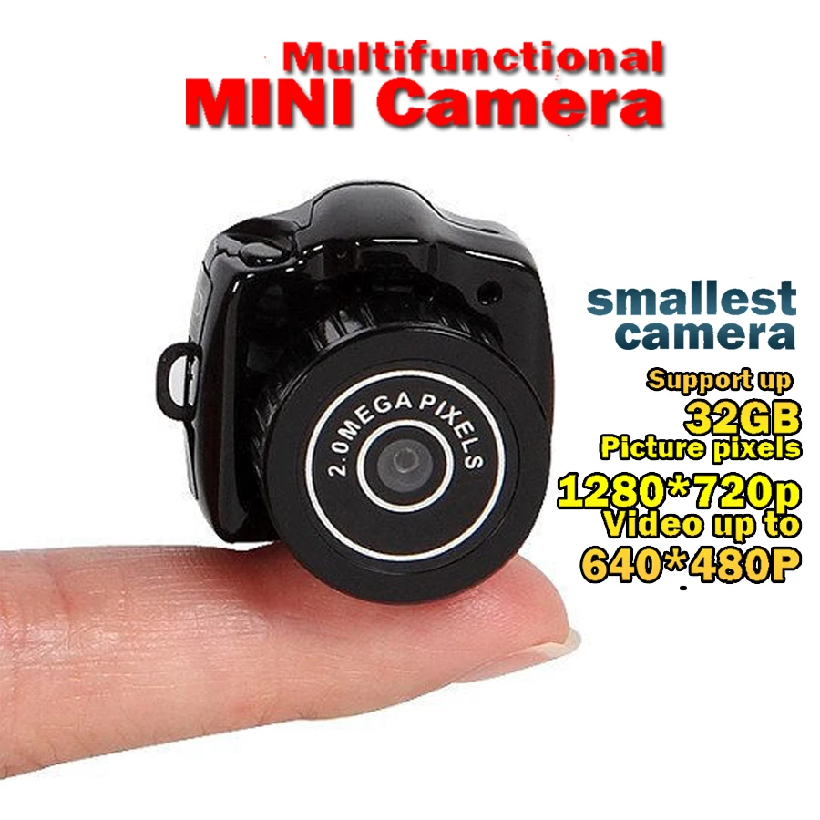 Smallest spy mini camera DVR Portable Pinhole Webcam Camcorder Hidden Video Recorder mini camcorders SPYcam y2000 Micro Camera