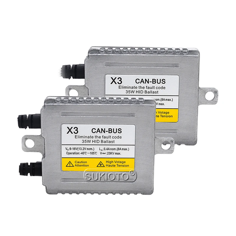 SUKIOTO AC 35W Canbus Xenon H7CR HID Headlight Kit Car Light DLT X3 Canbus HID Ballast H7CR Xenon Bulb 4300K 5000K 6000K 8000K (9)