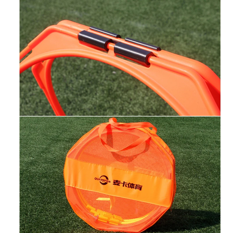 MAICCA скоростное кольцо для тренировки футбола с сумкой многоугольные кольца для гибкости футбольного баскетбола тренировочное оборудование физический темп 6 ПАК