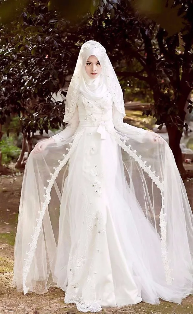 С длинным рукавом высокое мусульманское кружево бусины кристаллы установлены на Исламская высокое качество свадебное платье 2018 мать