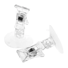 Hot Sale 2 PCS 47mm Clear Plastic Wall Suction Cup Clip Clamp