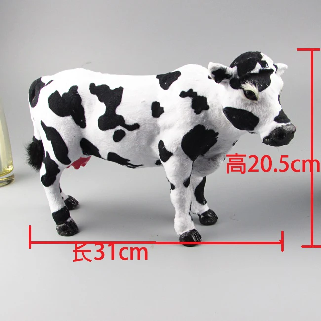 

Simulation Cow polyethylene&furs Cow model funny gift about 31cmx20.5cm
