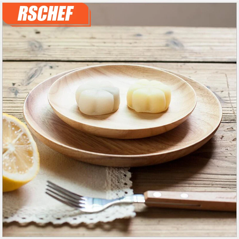 RSCHEF 1 шт. кухонные принадлежности японские деревянные тарелки для посуды толстые