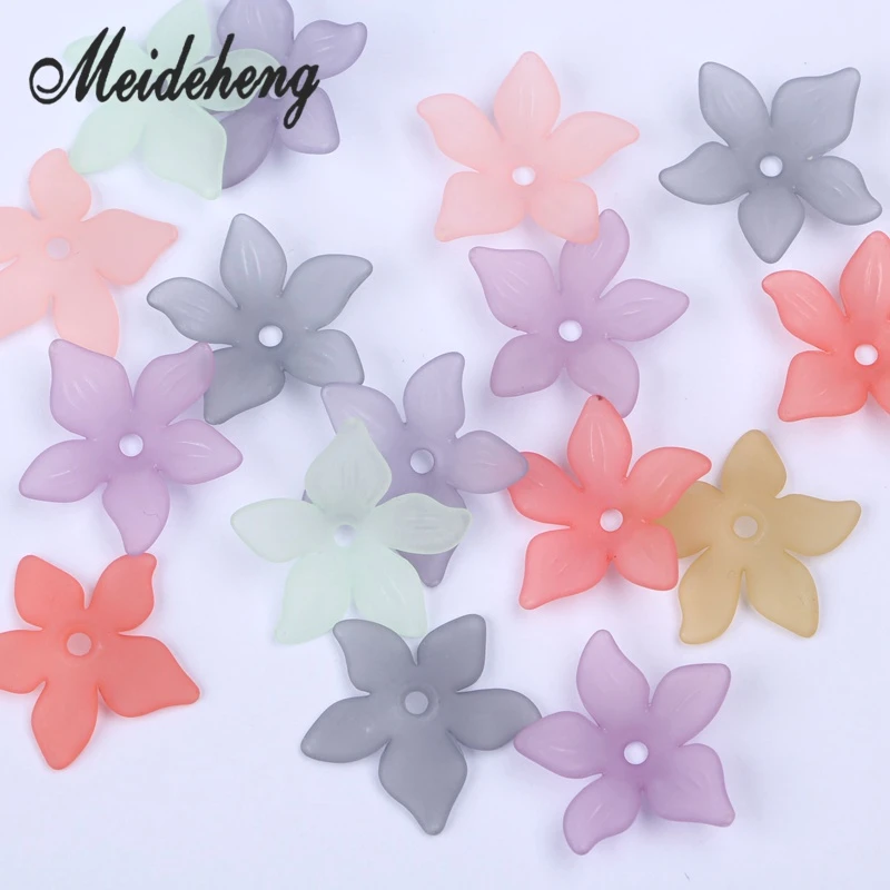Multicolor sourire Fleur Émail Charms Pendentifs pour fabrication de bijoux pack de 8