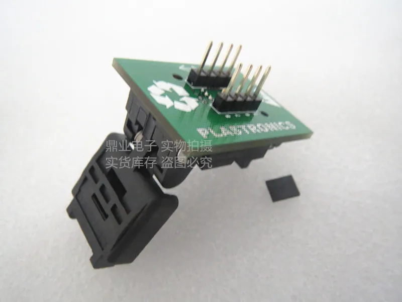 Clamshell WSON-8 QFN8-DIP8 spacing 1.27MM 5*6MM IC test block programming seat burn-in socket test seat test socket network cable detector