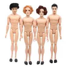 14 Moveable Jointed 30cm Ken dolls boyfriend man Prince naked man Ken doll body head toys for girls gifts the naked man