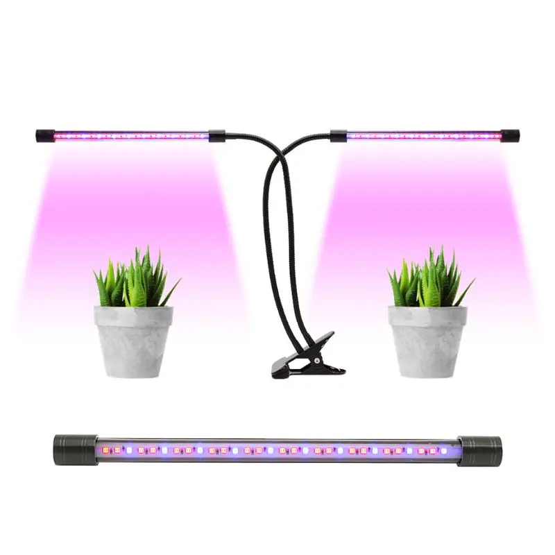 5 В USB регулируемая двойная головка завод светодиодные лампы для выращивания растений лампа с функцией синхронизации для комнатных